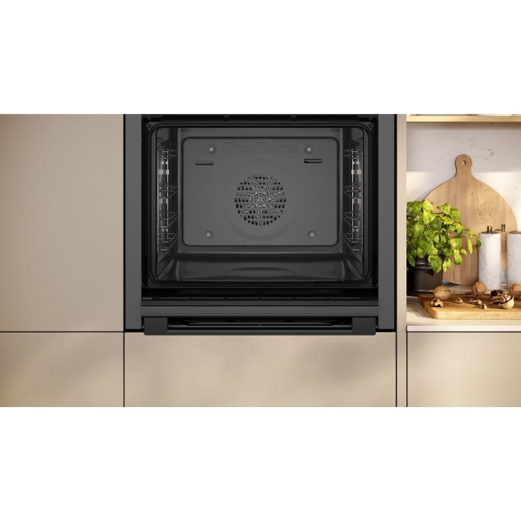 Neff N50 B3ACE4AG3B Slide and Hide Electric Single Oven - Graphite