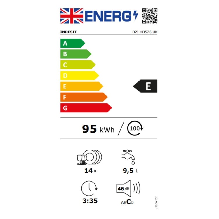 Indesit Push&Go Integrated Dishwasher - White control panel