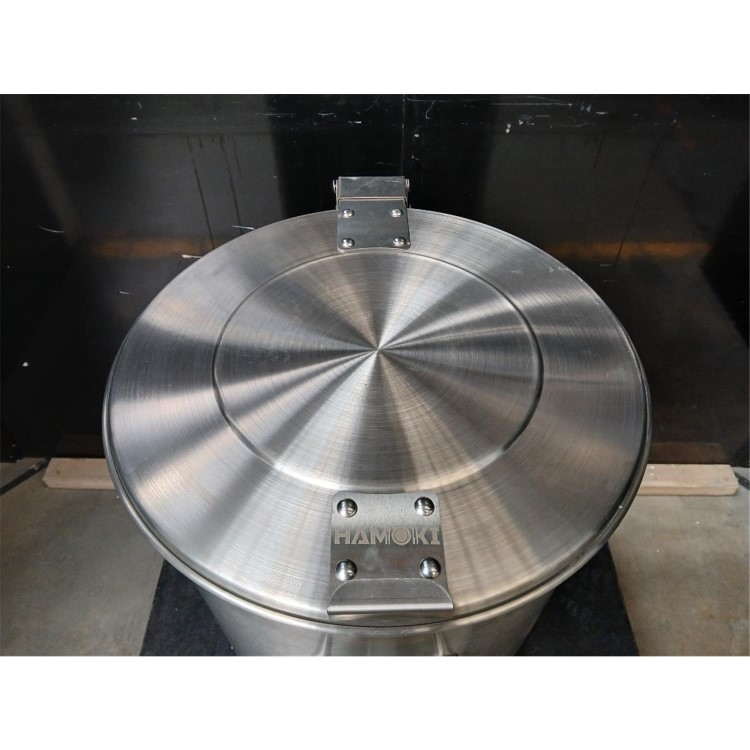 GRADE A3 - Hamoki Mobile Round Waste Bin - 100 Ltr