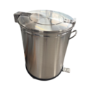 GRADE A3 - Hamoki Mobile Round Waste Bin - 100 Ltr
