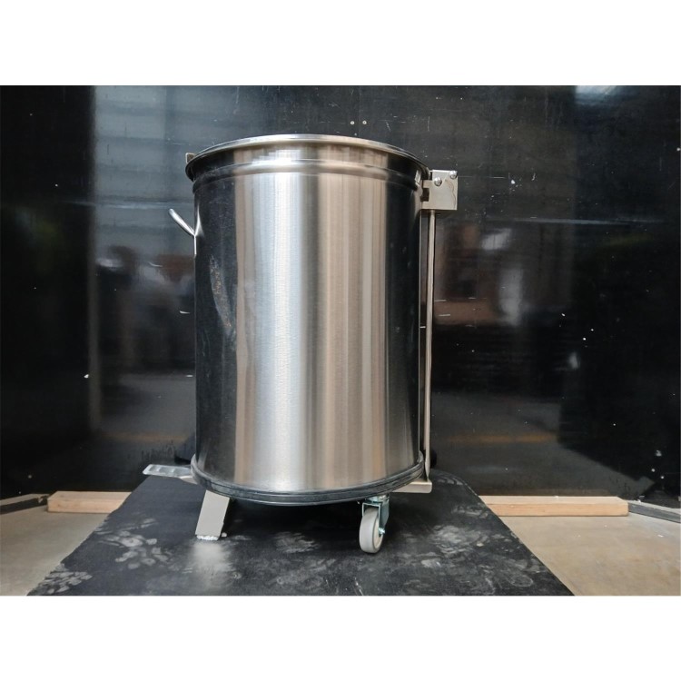 GRADE A3 - Hamoki Mobile Round Waste Bin - 100 Ltr