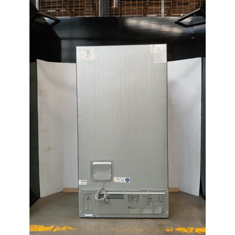 Refurbished Beko 532 Litre Side by Side American Fridge Freezer - Brushed Steel