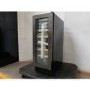 GRADE A2 - electriQ 18 Bottle Capacity 30cm Freestanding Under Counter Wine Cooler - Premium Dark Stainless Steel