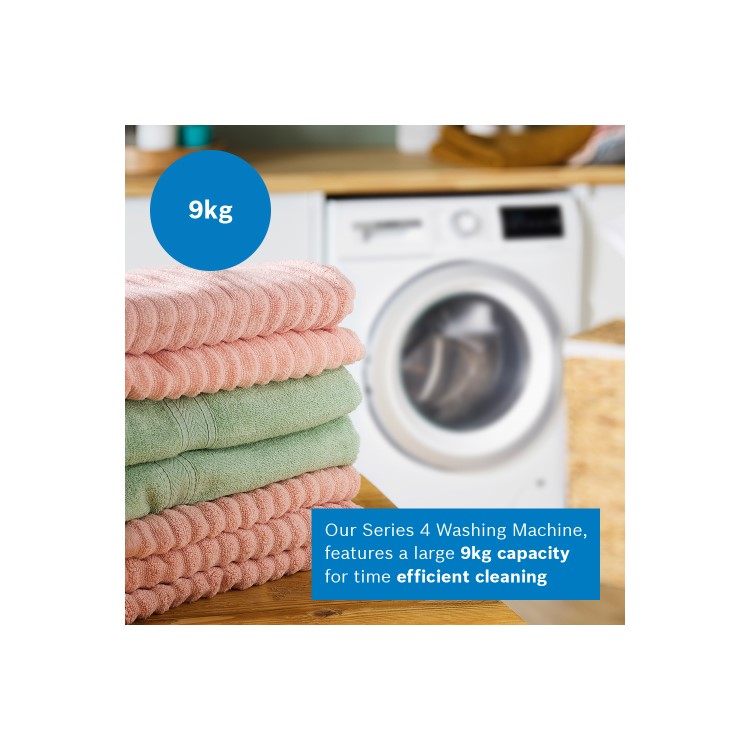 Refurbished Bosch Series 4 9kg 1400rpm Washing Machine - White