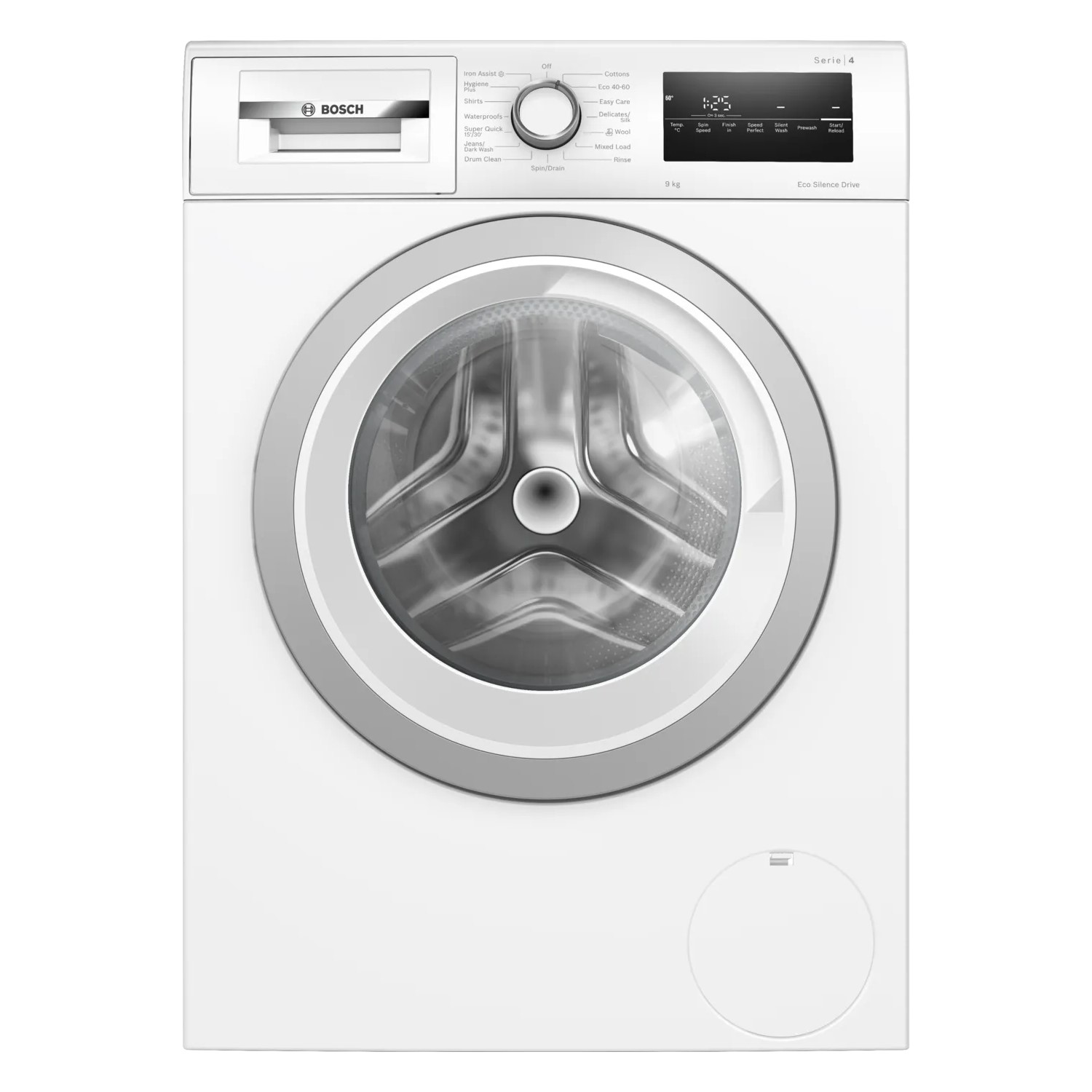 Bosch Series 4 9kg Washing Machine - Freestanding White 1400rpm A-Rated Quiet - WAN28259GB