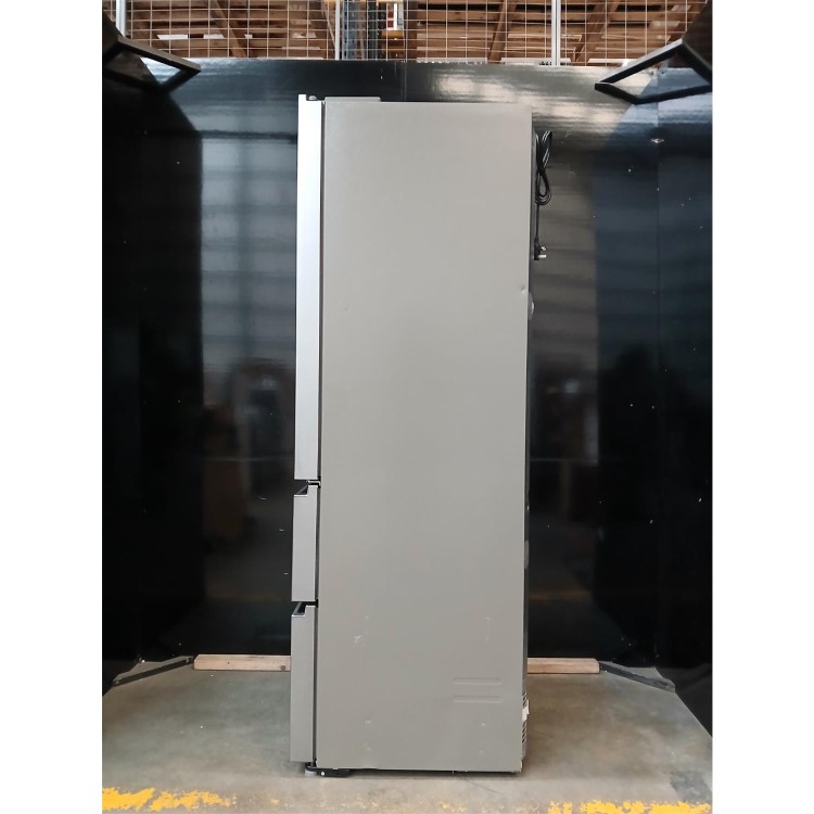 GRADE A2 - Haier FD 70 Series 5 446 Litre French Style American Fridge Freezer - Platinum Inox