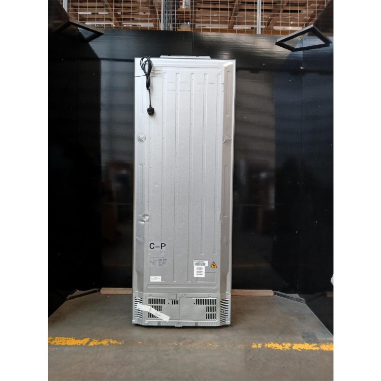 GRADE A2 - Haier FD 70 Series 5 446 Litre French Style American Fridge Freezer - Platinum Inox