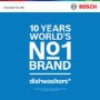 Refurbished Bosch Series 6 Integrated Dishwasher - Smart Wi-Fi B-Rated Silver control panel