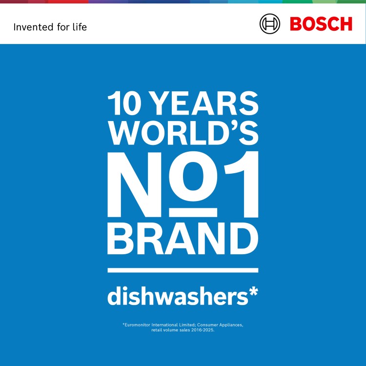 Refurbished Bosch Series 6 Integrated Dishwasher - Smart Wi-Fi B-Rated Silver control panel