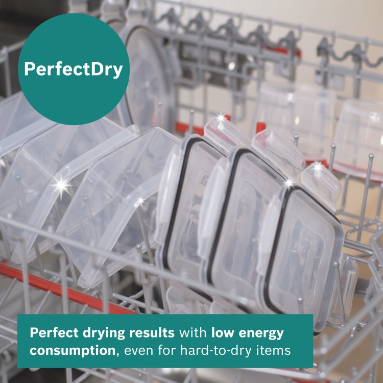 Refurbished Bosch Series 6 Integrated Dishwasher - Smart Wi-Fi B-Rated Silver control panel