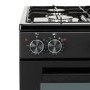Refurbished electriQ 100cm Dual Fuel Range Cooker - Black