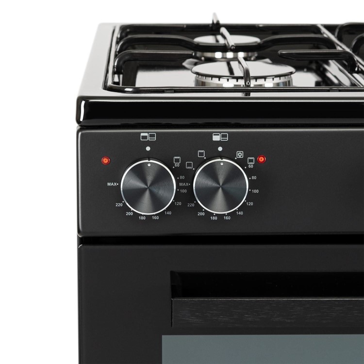 Refurbished electriQ 100cm Dual Fuel Range Cooker - Black