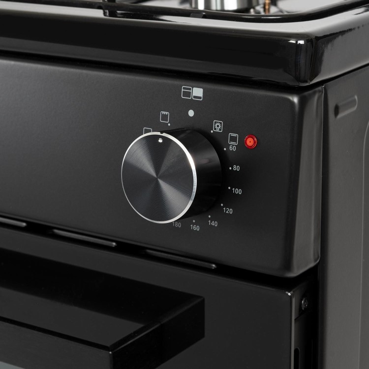 Refurbished electriQ 100cm Dual Fuel Range Cooker - Black