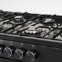 Refurbished electriQ 100cm Dual Fuel Range Cooker - Black