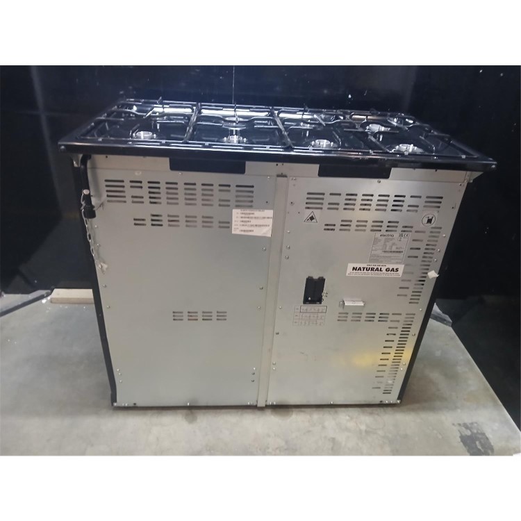 Refurbished electriQ 100cm Dual Fuel Range Cooker - Black