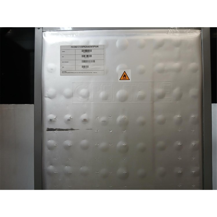 Refurbished Hotpoint HPK26403WXP5UK 355 Litre 70/30 Freestanding Fridge Freezer - Dark Inox