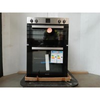GRADE A2 - electriQ Built-In Electric Double Oven - Stainless Steel