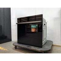 GRADE A2 - Hisense HO66FAPizzaChef Blackline PizzaChef Electric Single Oven - Black  