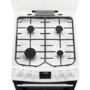 Refurbished AEG CGX1130ACW 55cm Gas Cooker with Lid - White