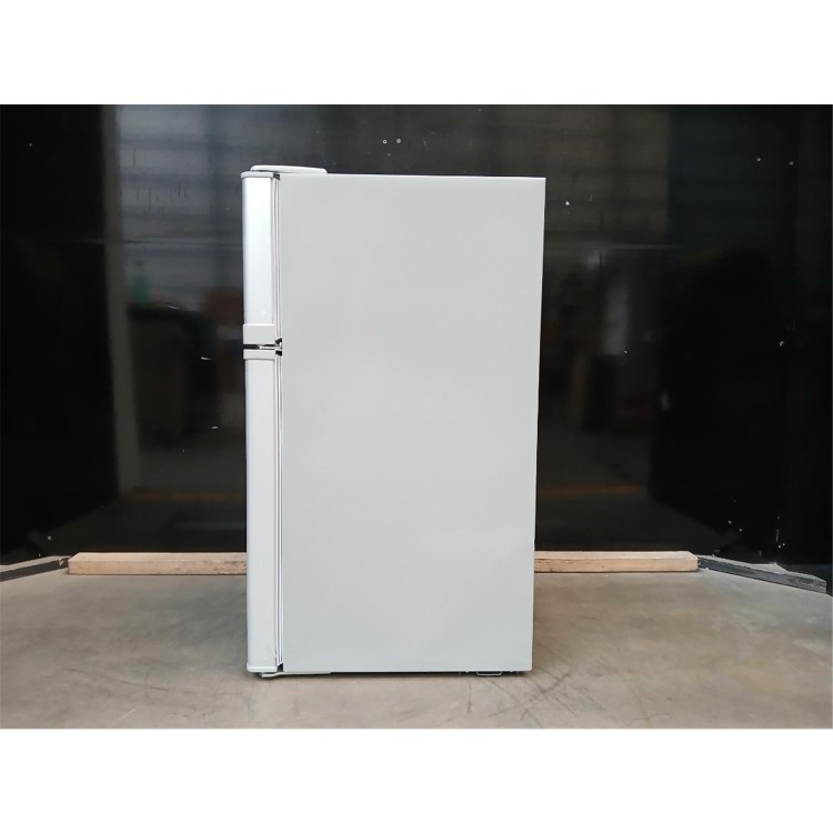 GRADE A2 - electriQ 80 Litre Under Counter Freestanding Fridge Freezer - Silver