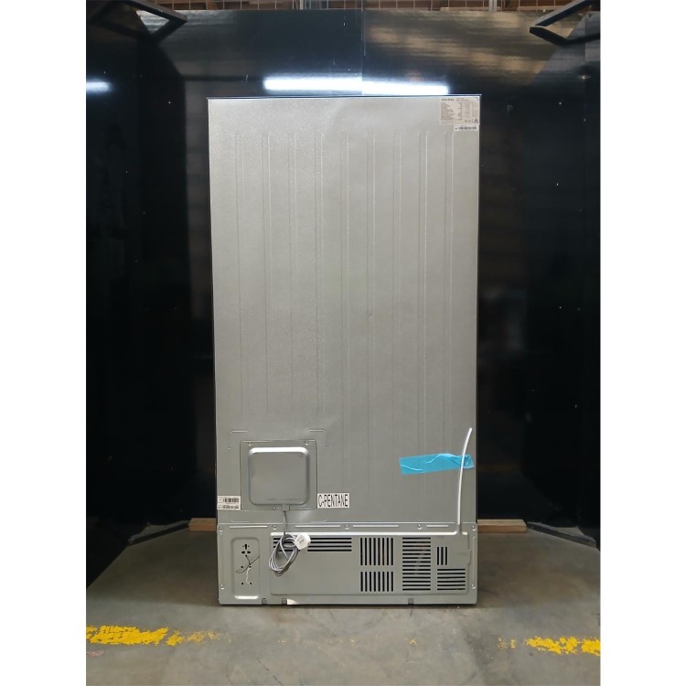 GRADE A2 - electriQ 513 Litre Side-by-Side American Fridge Freezer – Stainless Steel