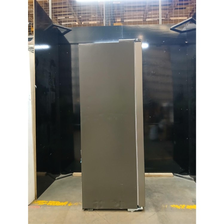 GRADE A2 - electriQ 513 Litre Side-by-Side American Fridge Freezer – Stainless Steel