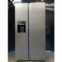 GRADE A2 - electriQ 513 Litre Side-by-Side American Fridge Freezer – Stainless Steel