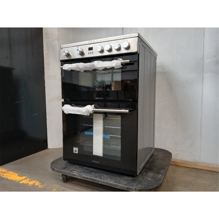 GRADE A2 - Hisense 60cm Electric Cooker - Stainless Steel