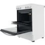 Refurbished Indesit 60cm Electric Cooker With Ceramic Hob - White