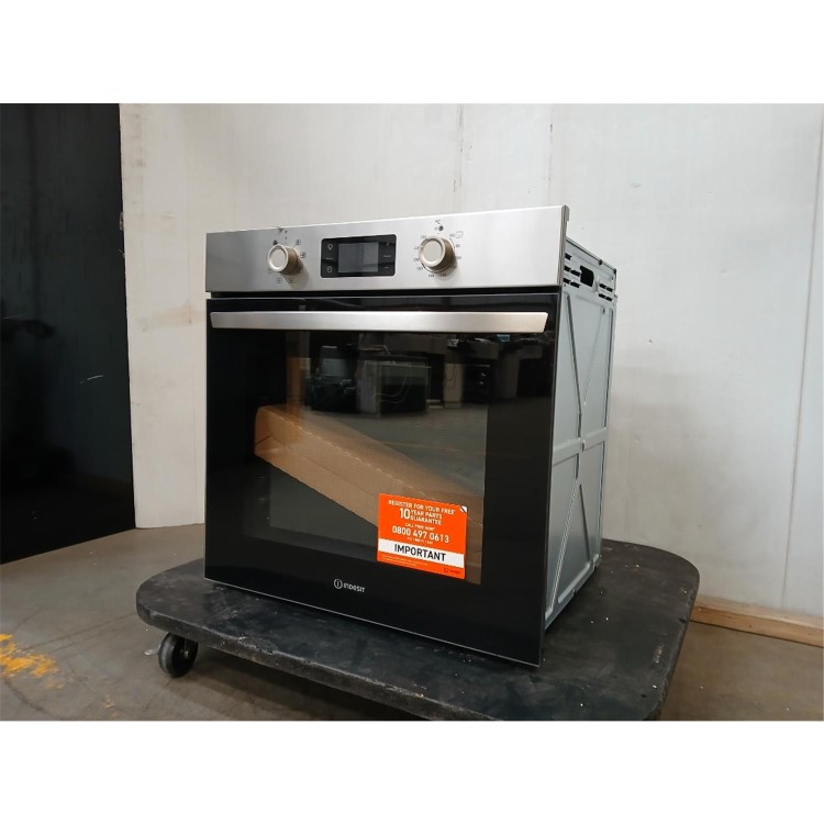 GRADE A2 - Indesit IO253XUK Turn&Go Electric Single Oven - Stainless Steel  