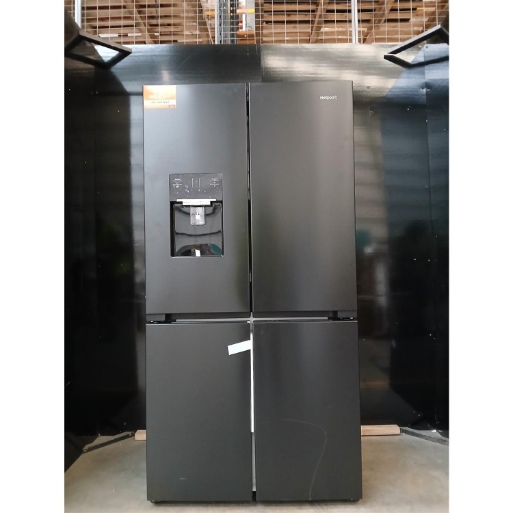 GRADE A2 - Hotpoint 565 Litre Four Door American Fridge Freezer - Dark Inox