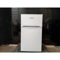 GRADE A2 - electriQ 80 Litre Under Counter Freestanding Fridge Freezer - White