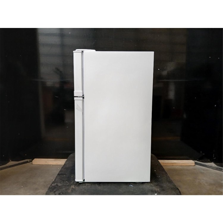 GRADE A2 - electriQ 80 Litre Under Counter Freestanding Fridge Freezer - White