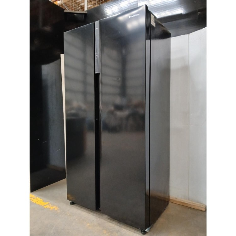 GRADE A2 - Russell Hobbs 442 Litre Side-By-Side American Fridge Freezer - Black