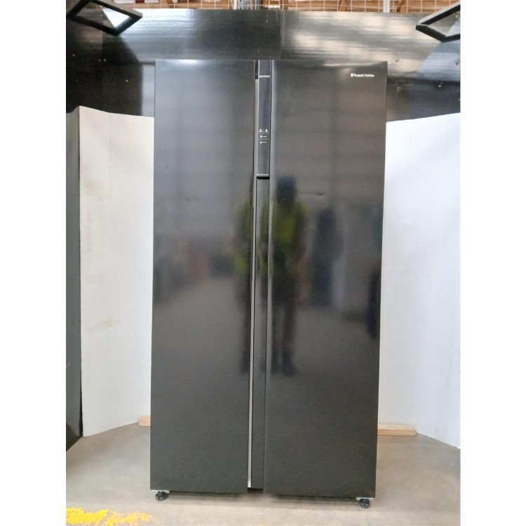 GRADE A2 - Russell Hobbs 442 Litre Side-By-Side American Fridge Freezer - Black