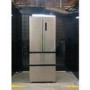 GRADE A2 - electriQ 391 Litre French Style American Fridge Freezer - Stainless Steel