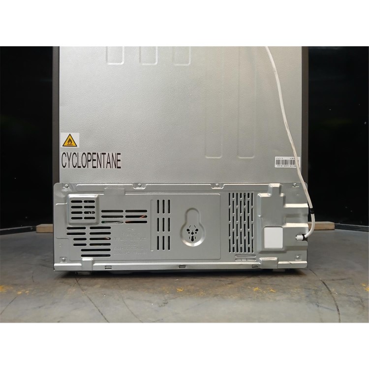GRADE A2 - electriQ 391 Litre French Style American Fridge Freezer - Stainless Steel