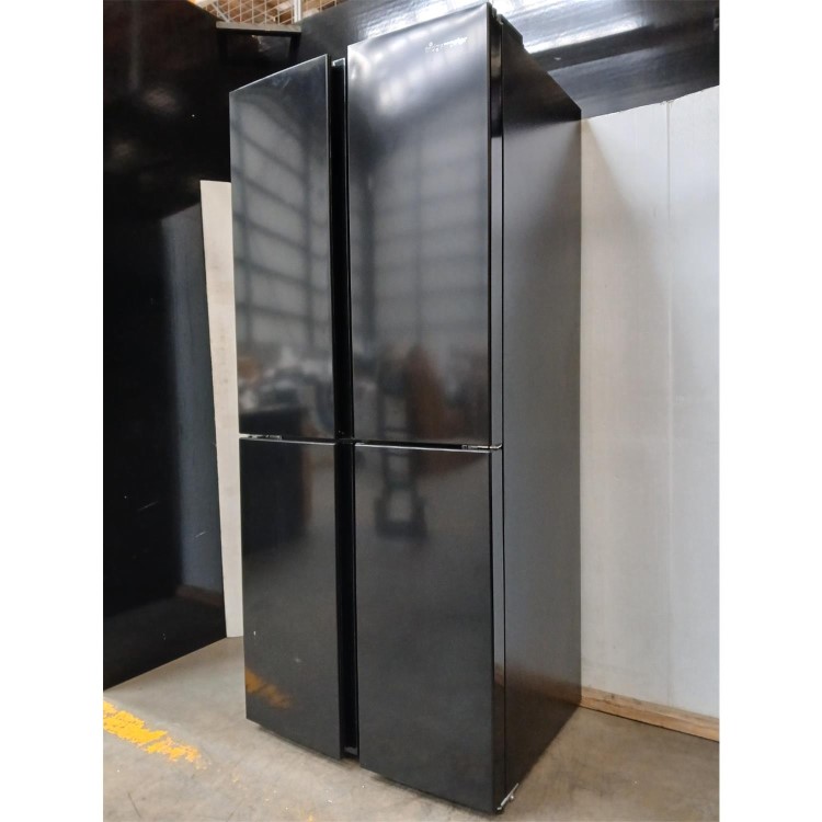 Refurbished Fridgemaster MQ79394EB 427 Litre Four Door American Fridge Freezer - Black