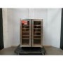 GRADE A2 - CDA 40 Bottle Freestanding Under Counter Wine Cooler Dual Zone 60cm Wide 82cm Tall - Stainless Steel