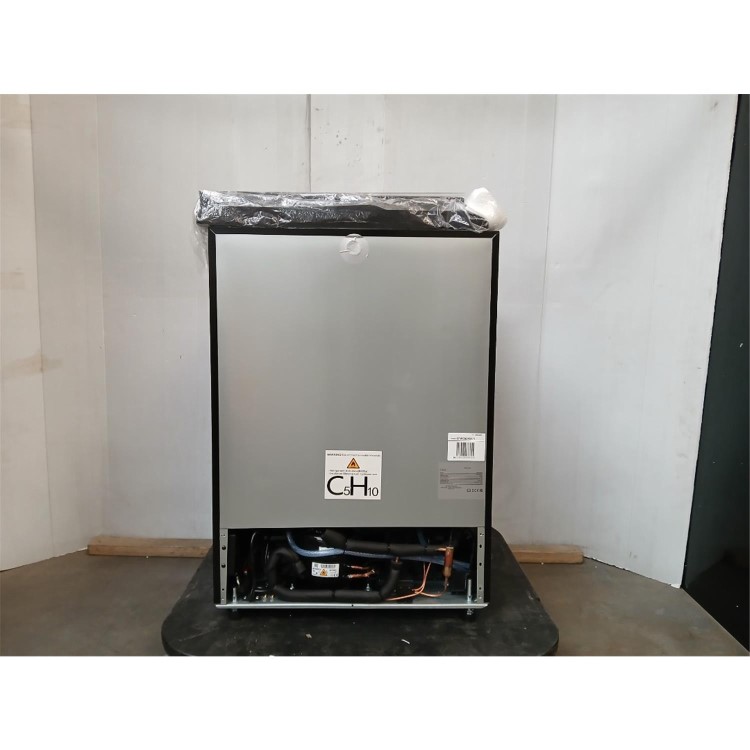 GRADE A2 - CDA 40 Bottle Freestanding Under Counter Wine Cooler Dual Zone 60cm Wide 82cm Tall - Stainless Steel