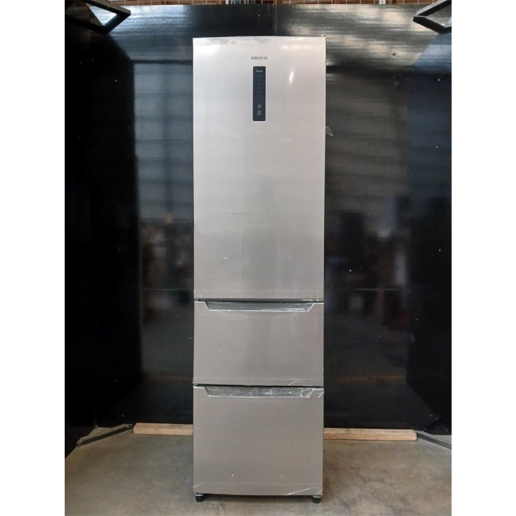 Refurbished electriQ eiQ54MDFFINOX 282 Litre Fridge Freezer - Total No Frost in Stainless Steel