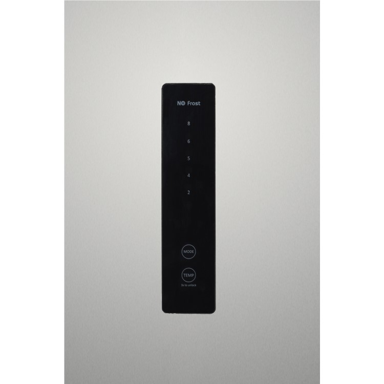 Refurbished electriQ eiQ54MDFFINOX 282 Litre Fridge Freezer - Total No Frost in Stainless Steel