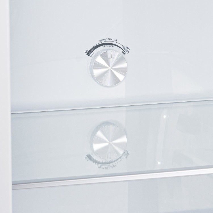 Refurbished electriQ eiQ54MDFFINOX 282 Litre Fridge Freezer - Total No Frost in Stainless Steel