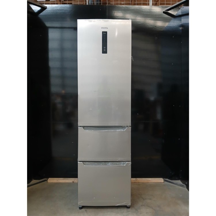 Refurbished electriQ eiQ54MDFFINOX 282 Litre Fridge Freezer - Total No Frost in Stainless Steel