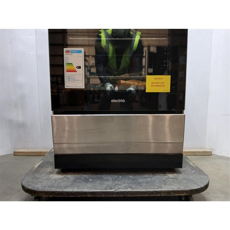 GRADE A2 - electriQ 60cm Dual Fuel Single Oven Cooker - Stainless Steel