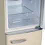 electriQ 153 Litre 60/40 Retro Freestanding Fridge Freezer - Cream Total No Frost