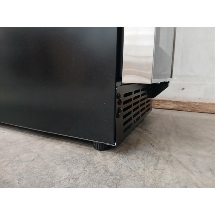 GRADE A2 - electriQ 18 Bottle Capacity 30cm Freestanding Under Counter Wine Cooler - Stainless Steel