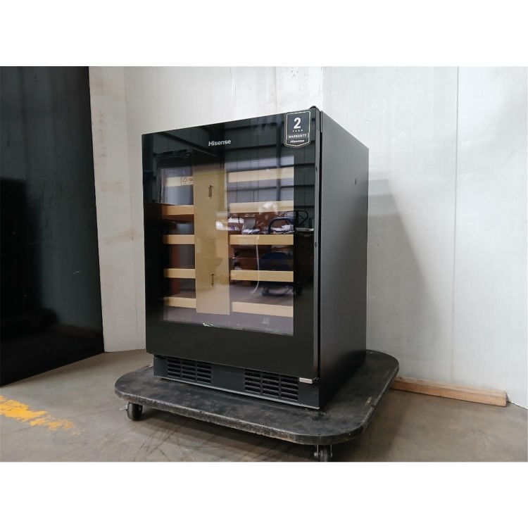 GRADE A2 - Hisense 46 Bottle Freestanding Wine Cooler - Black