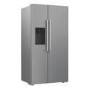 GRADE A2 - Hotpoint 578 Litre Side-By-Side American Fridge Freezer - Stainless Steel