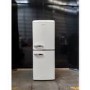 GRADE A2 - electriQ 153 Litre 60/40 Retro Freestanding Fridge Freezer - Cream Total No Frost